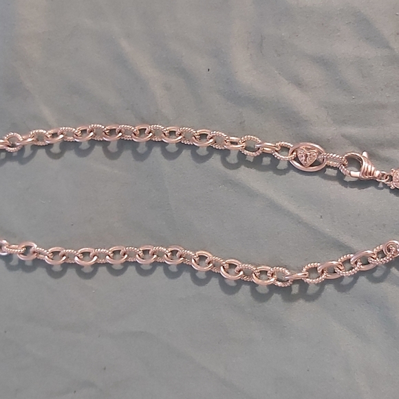 Judith Ripka key to my heart lock necklace - Picture 3 of 4